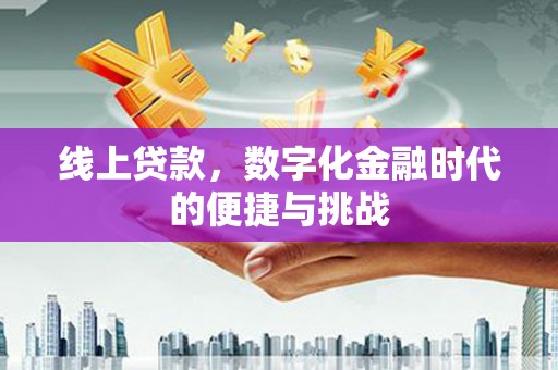 阜沙线上贷款，数字化金融时代的便捷与挑战
