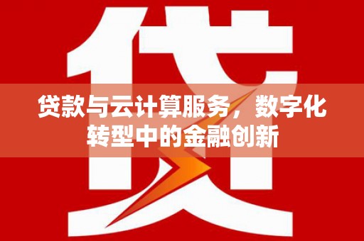 阜沙贷款与云计算服务，数字化转型中的金融创新