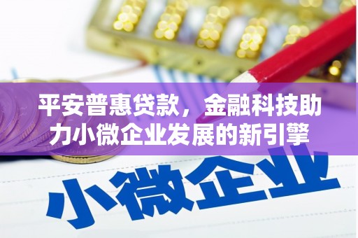 阜沙平安普惠贷款，金融科技助力小微企业发展的新引擎