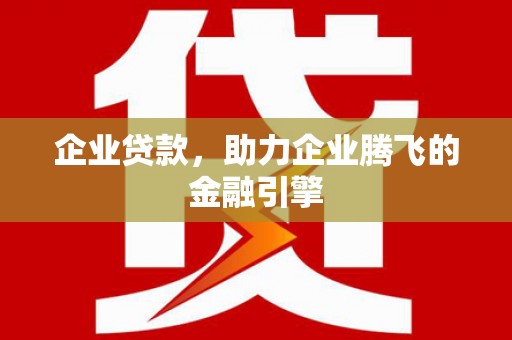阜沙企业贷款，助力企业腾飞的金融引擎
