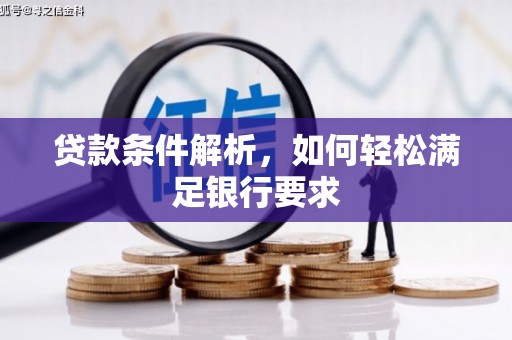 阜沙贷款条件解析，如何轻松满足银行要求