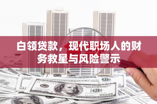 阜沙白领贷款，现代职场人的财务救星与风险警示