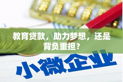 阜沙教育贷款，助力梦想，还是背负重担？