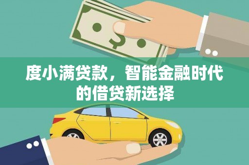阜沙度小满贷款，智能金融时代的借贷新选择