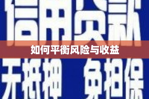 阜沙如何平衡风险与收益