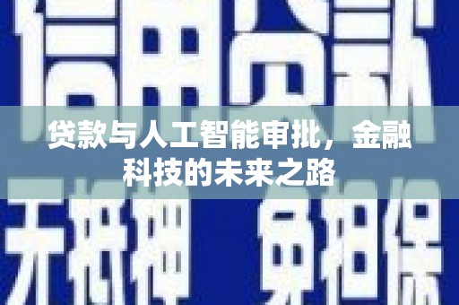 阜沙贷款与人工智能审批，金融科技的未来之路
