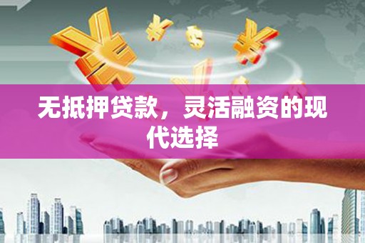 阜沙无抵押贷款，灵活融资的现代选择
