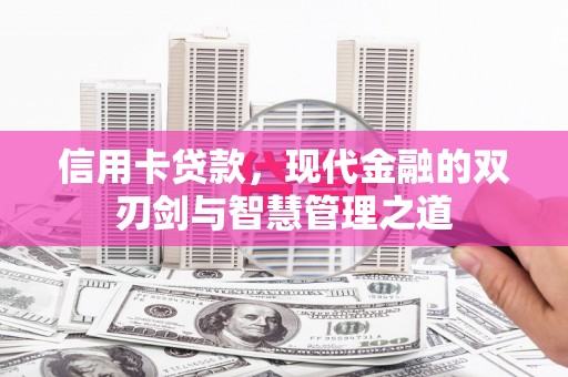 阜沙信用卡贷款，现代金融的双刃剑与智慧管理之道