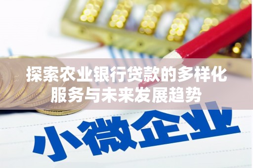 阜沙探索农业银行贷款的多样化服务与未来发展趋势
