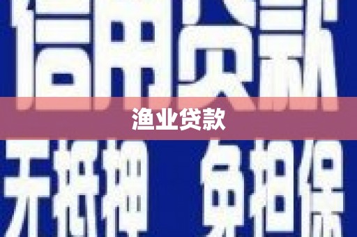 阜沙渔业贷款