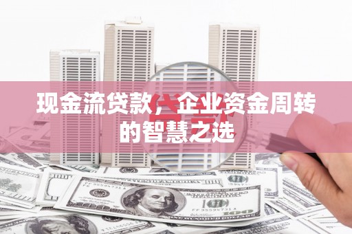 阜沙现金流贷款，企业资金周转的智慧之选