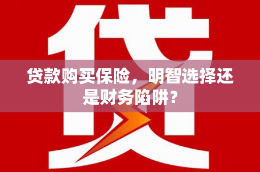阜沙贷款购买保险，明智选择还是财务陷阱？