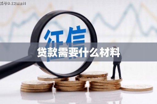 阜沙贷款需要什么材料