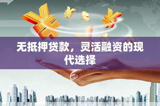 阜沙无抵押贷款，灵活融资的现代选择