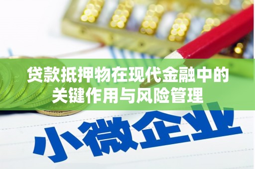 阜沙贷款抵押物在现代金融中的关键作用与风险管理