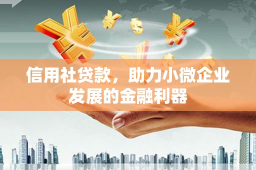 阜沙信用社贷款，助力小微企业发展的金融利器