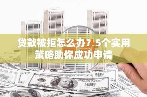 阜沙贷款被拒怎么办？5个实用策略助你成功申请