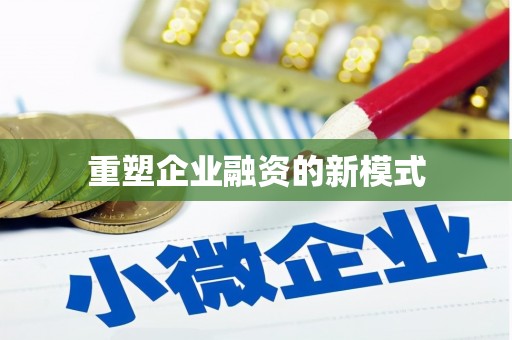 阜沙重塑企业融资的新模式