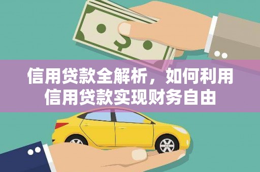 阜沙信用贷款全解析，如何利用信用贷款实现财务自由